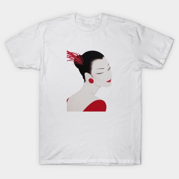 Japanese beauty T-Shirt by Raniya Sbai